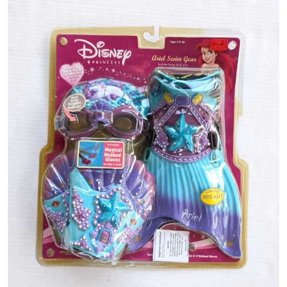 Disney Princes Ariel Swim Gear Set Little Mermaid Sealed READ 2006 - Picture 1 of 9